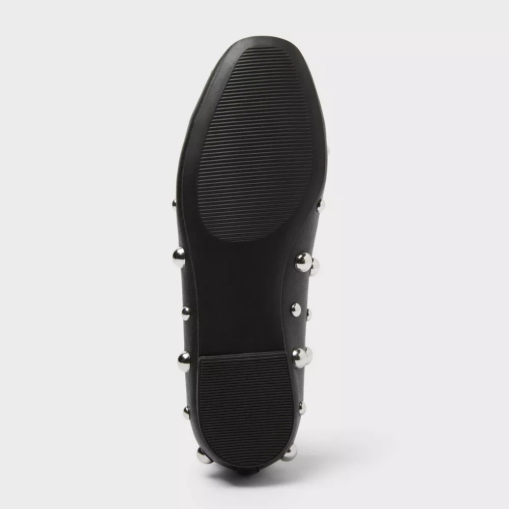 Women's A New Day Sammie Studded Ballet Flats Black Size 8 New With Tags - Picture 5 of 8
